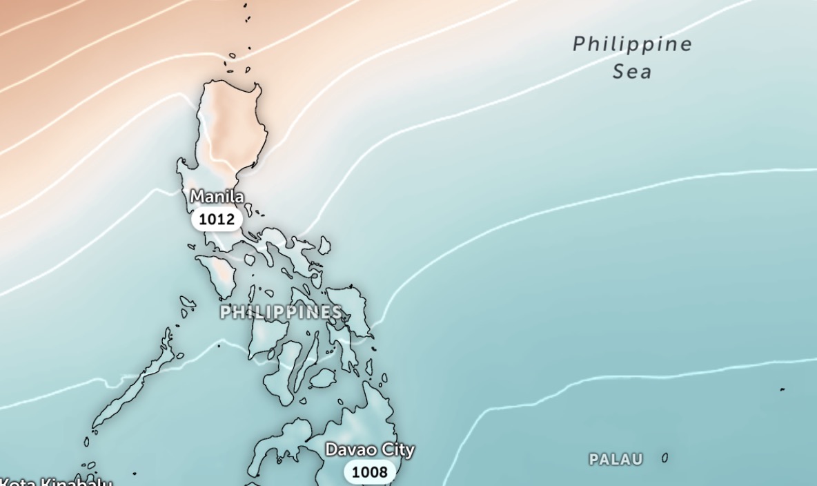 No storms or tropical depressions are forecast to form near the Philippines in the next three days. Photo: Zoom Earth