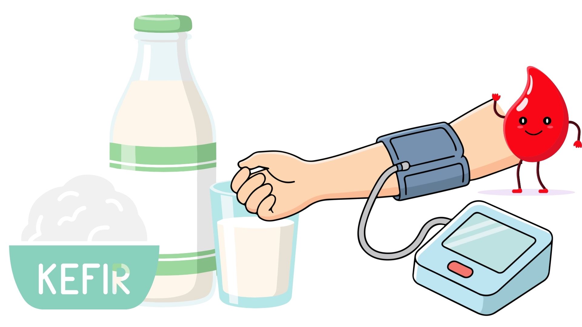 Kefir is a dinner drink that helps control blood pressure. Graphics: Thanh Thanh