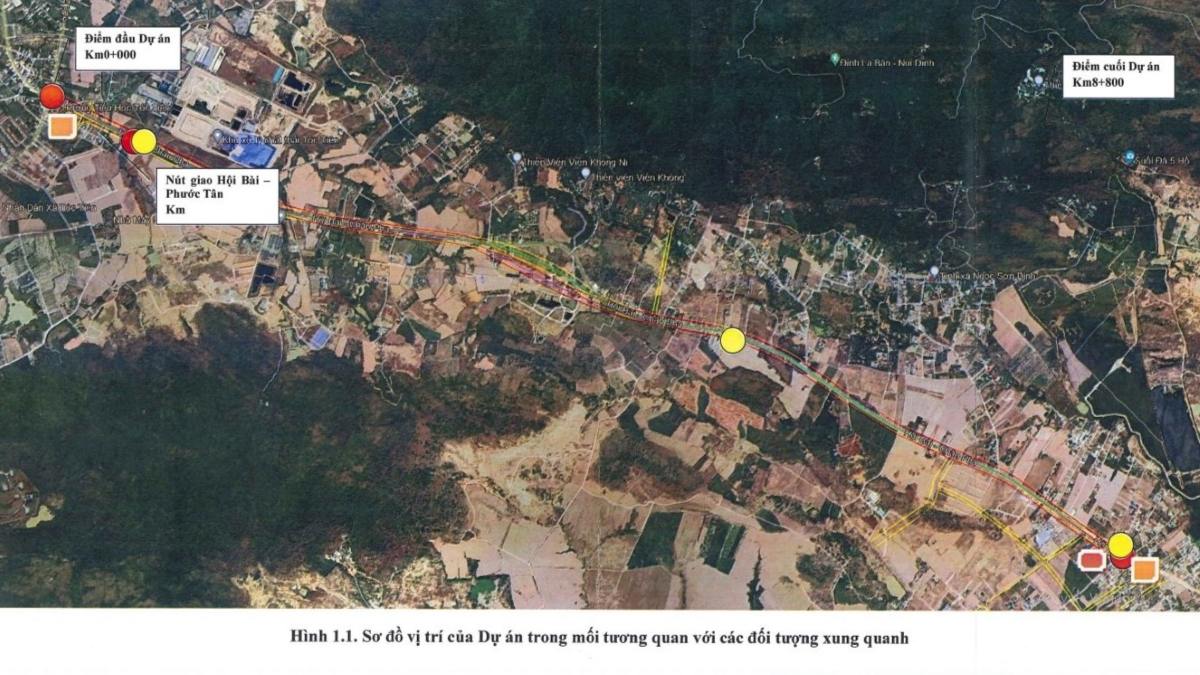 So do du an nang cap mo rong mot doan tuyen duong Hoi Bai - Phuoc Tan hien huu ket noi cao toc Bien Hoa - Vung Tau. Anh: BQLDA