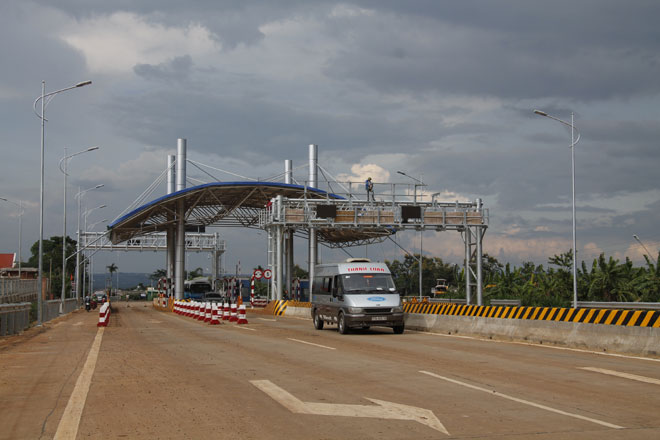 Toll station in Dak Lak. Photo: Trung Kien
