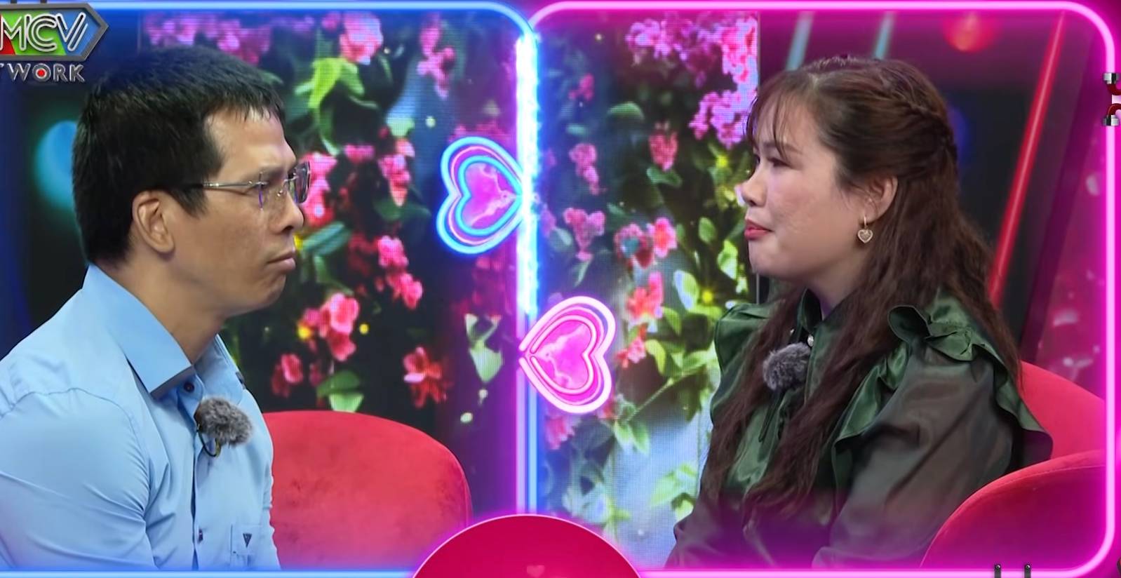 Pareja en el programa Ban muon hen ho. Foto: Unidad MCV.