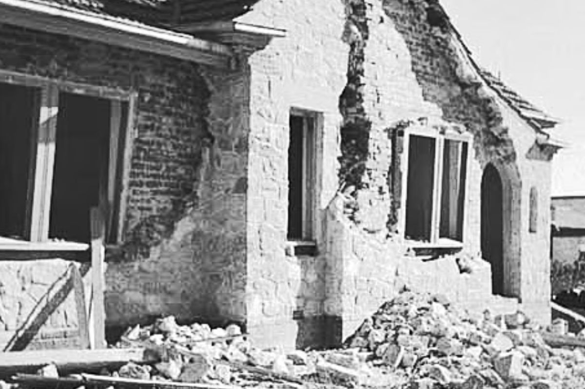 A house in Seacombe Park was damaged in the 2019 Adelaide earthquake. Photo: South Australian Government