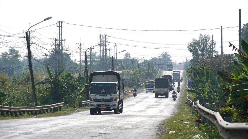 National Highway 91B (South of Hau River National Highway) section through Can Tho City. Photo: Ta Quang