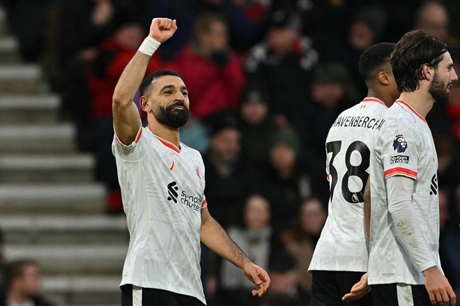 Salah van la nhan to vo cung quan trong voi Liverpool. Anh: AFP