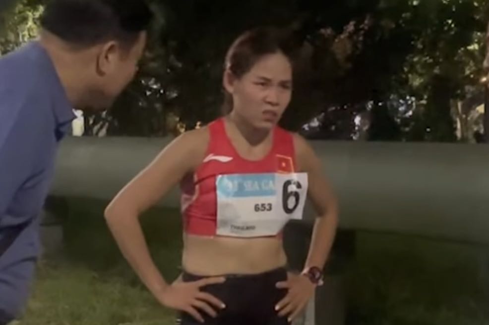 Athlete Nguyen Thi Thanh Phuc at SEA Games 33. Photo cut from video