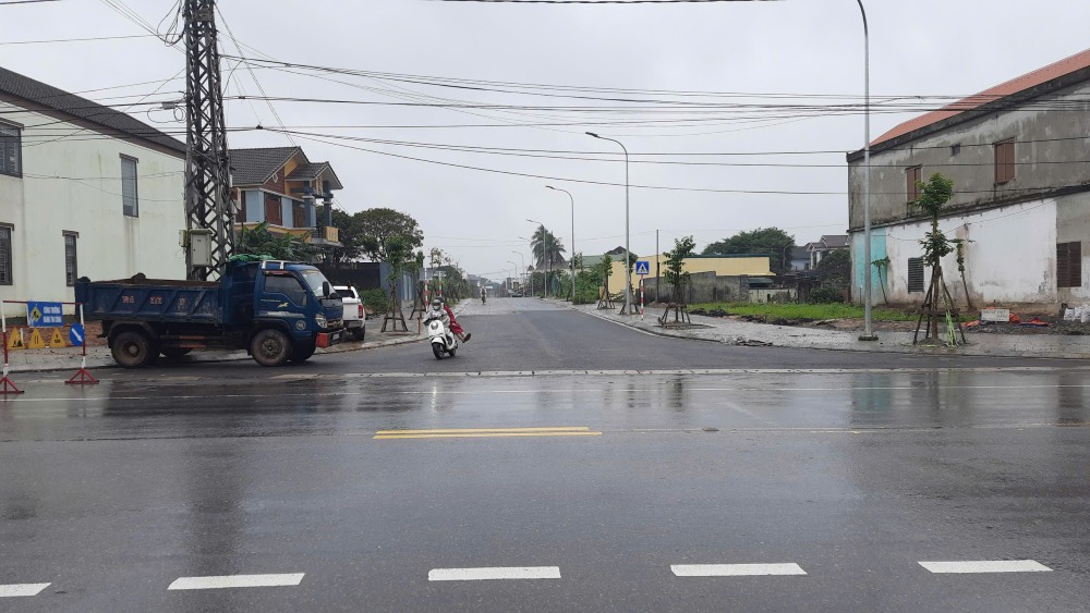 The Nguyen Trai extended road has been completed and the connection has been completed. Photo: Hung Tho