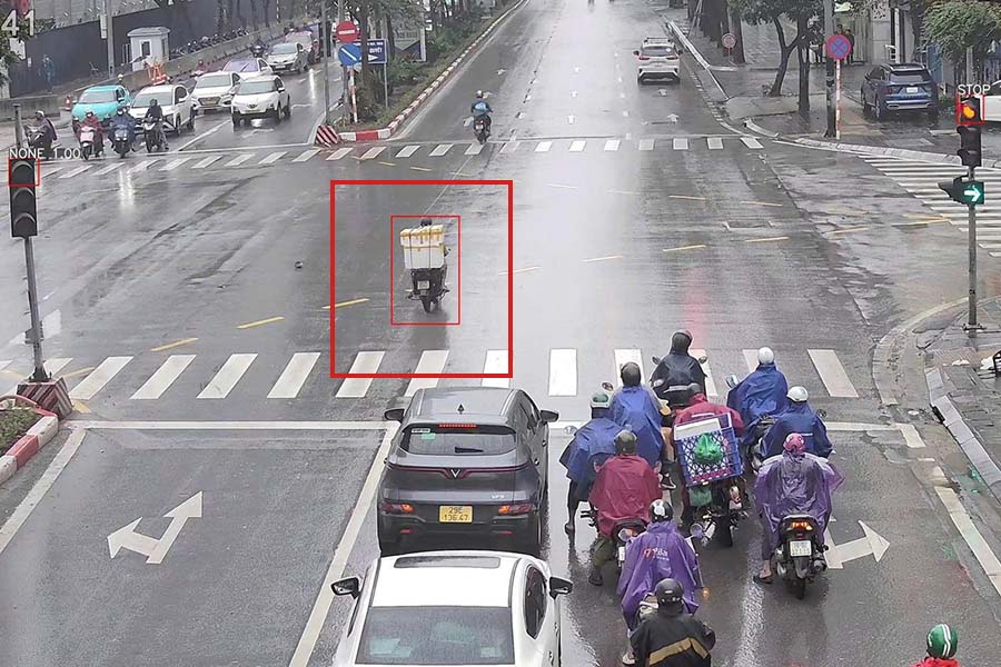 Image of the violation from an AI camera operated by the Traffic Police Department. Photo: Traffic Police Department