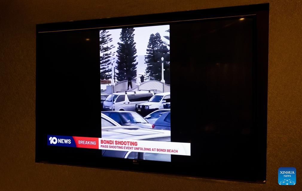 Nghi pham dang xa sung o bai bien Bondi. Anh: Xinhua