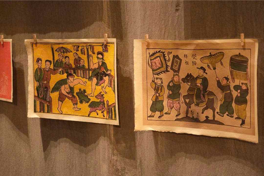 Giay do la nguyen lieu lam nen dong tranh Dong Ho noi tieng. Anh: BTC