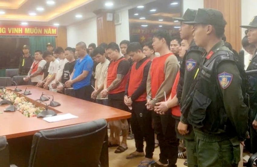 On December 4, the Criminal Police Department - Ministry of Public Security said that it had just fought, dismantled and destroyed a criminal ring of Vietnamese people collaborating with foreigners, operating in Cambodia. Photo: Ministry of Public Security