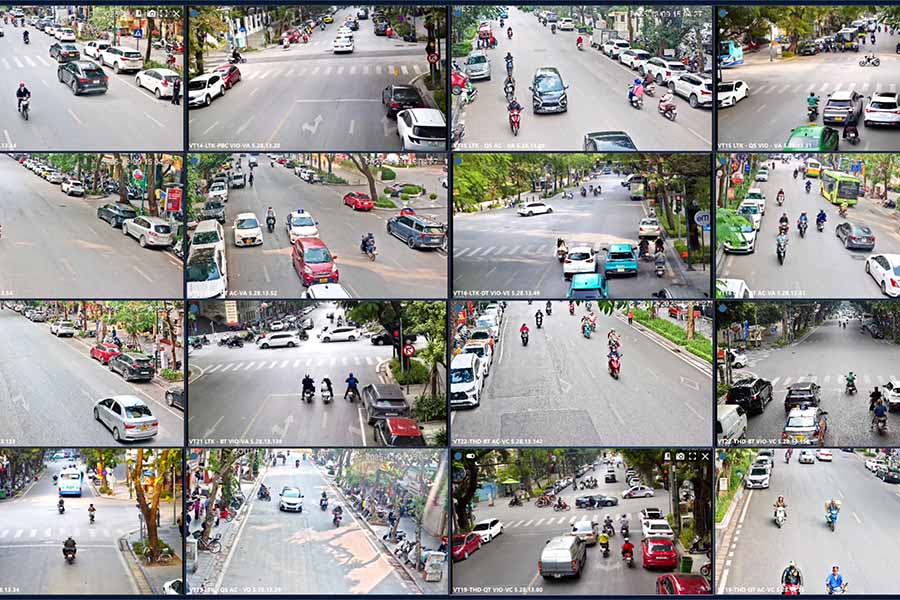 Automatic AI cameras create "green waves" when congestion occurs in Hanoi
