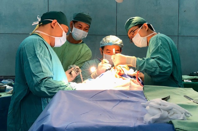 The patient underwent successful endoscopic surgery by doctors. Photo: BVCC