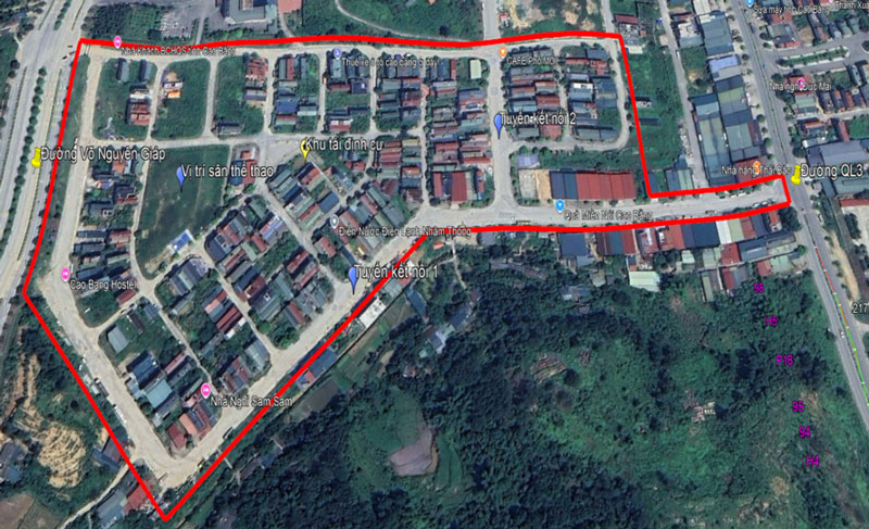 Pham vi du an tai dinh cu duoc cai tao. Anh: Phuong Thuc Phan