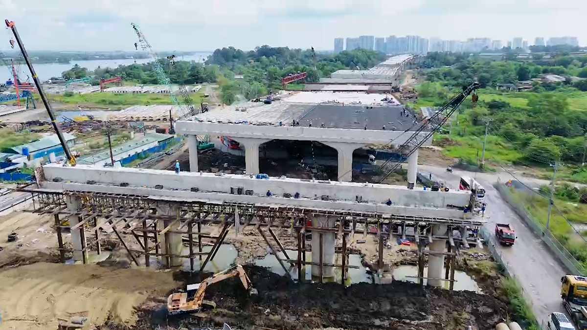 The largest-scale progress of the Ho Chi Minh City Ring Road 3 project.