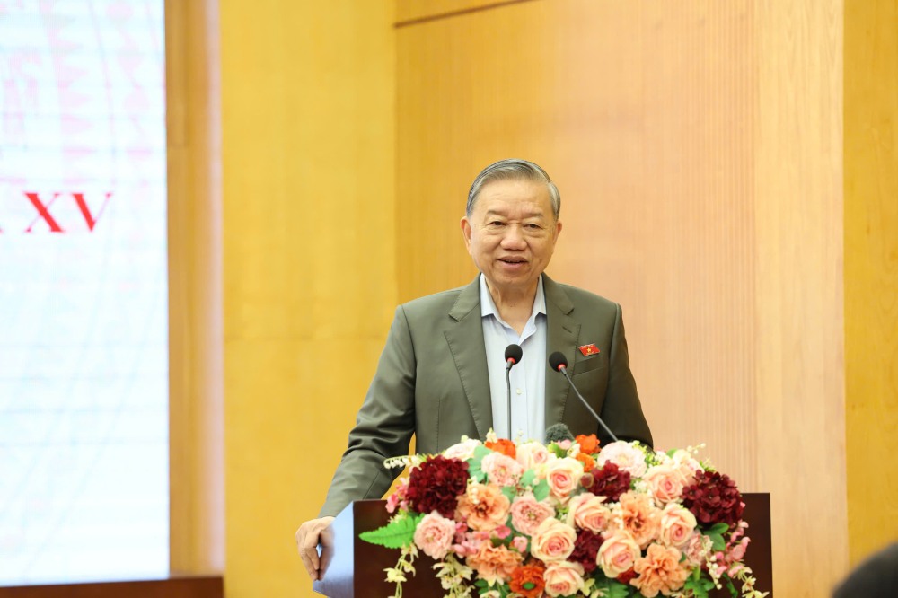 Tong Bi thu To Lam phat bieu. Anh: Pham Dong