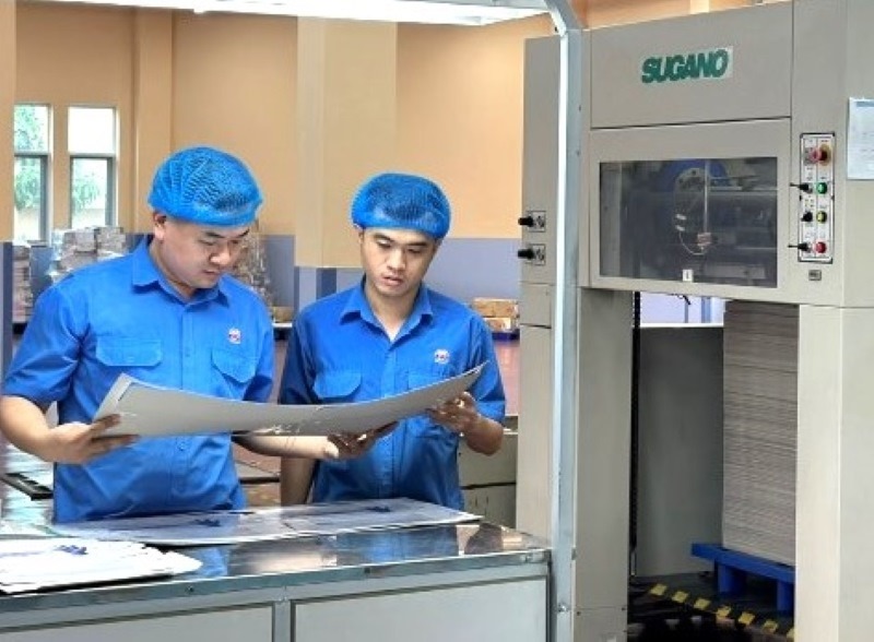 For the 2025 - 2030 term, the Trade Union of Printing Joint Stock Company No. 7 will coordinate with the government to distribute and use collective welfare for workers fairly and reasonably. Photo: Nam Duong