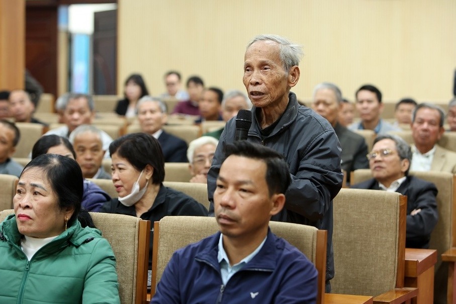 Cu tri xa Ha Hoa co nhieu kien tri den Doan DBQH tinh. Anh: Cong TTDT tinh Phu Tho.