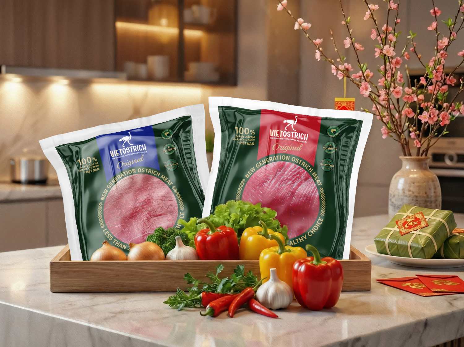 San pham thit da dieu VietOstrich. Anh: Kieu Huong