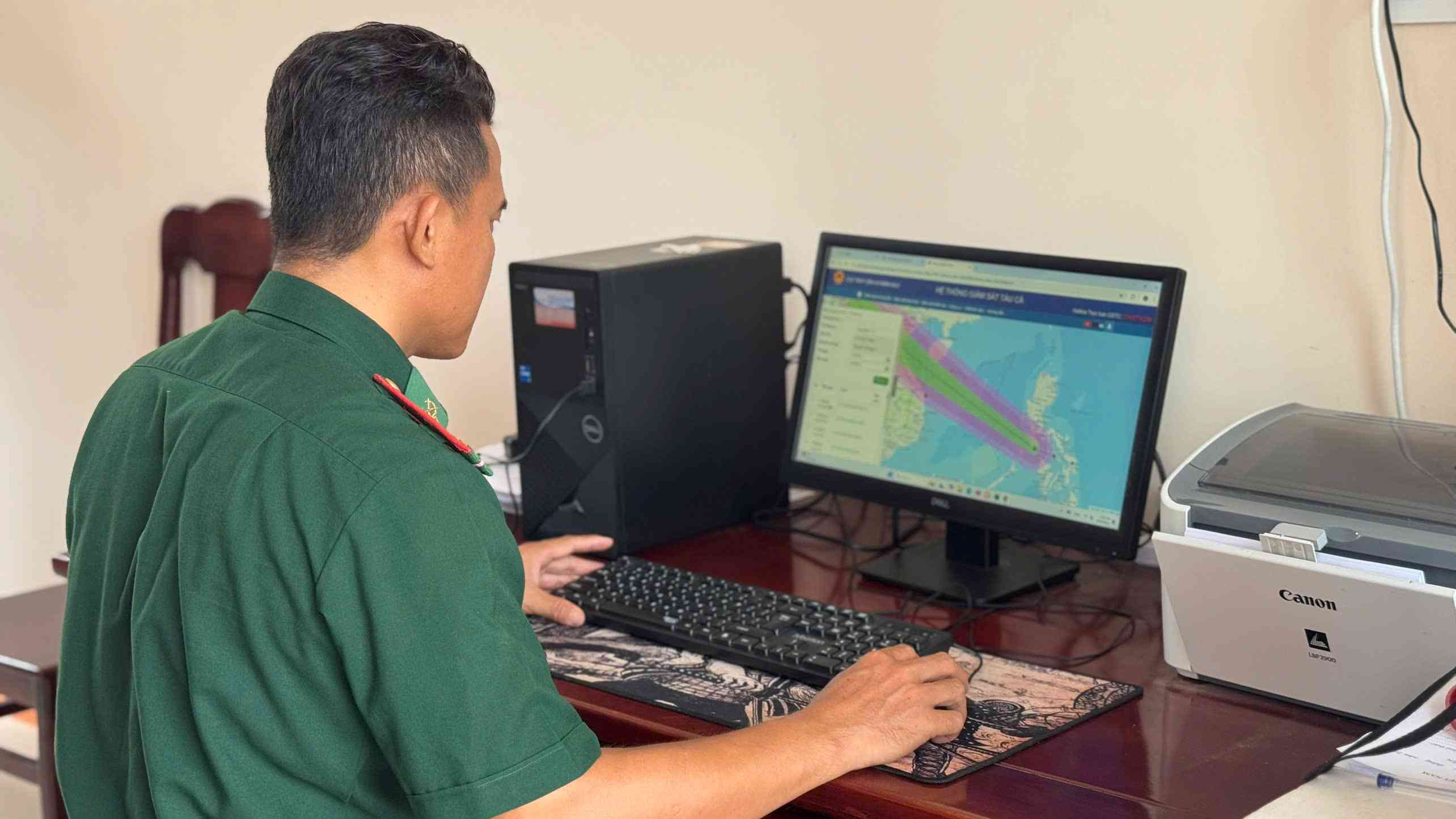 国境警備隊がシステムを通じて漁船の監視を強化。写真:Vien Nguyen