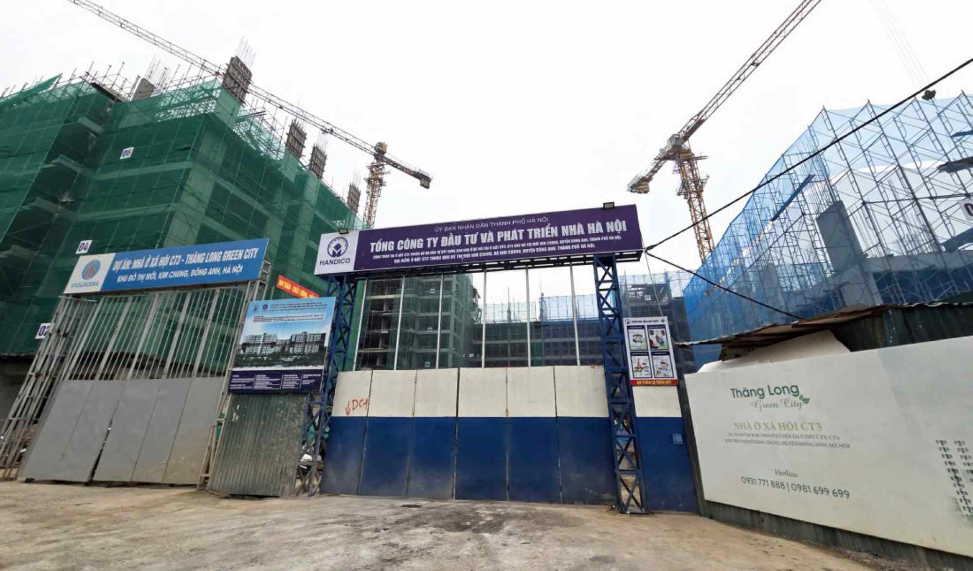 The CT3 social housing project is located in the Kim Chung new urban area (Tien Loc commune, Hanoi). Photo: Linh Trang