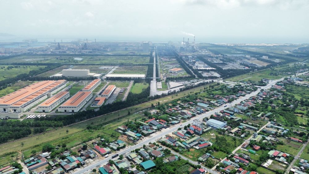 Mot goc Khu Kinh te Vung Ang - noi thu hut dau tu nhieu du an lon. Anh: Tran Tuan.