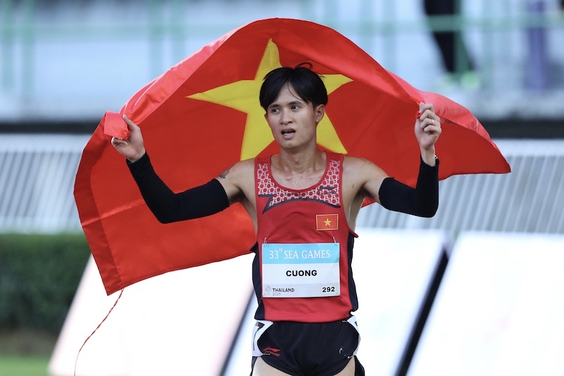 The Vietnamese sports delegation continues to compete at the 33rd SEA Games on December 16. Photo: Minh Dan