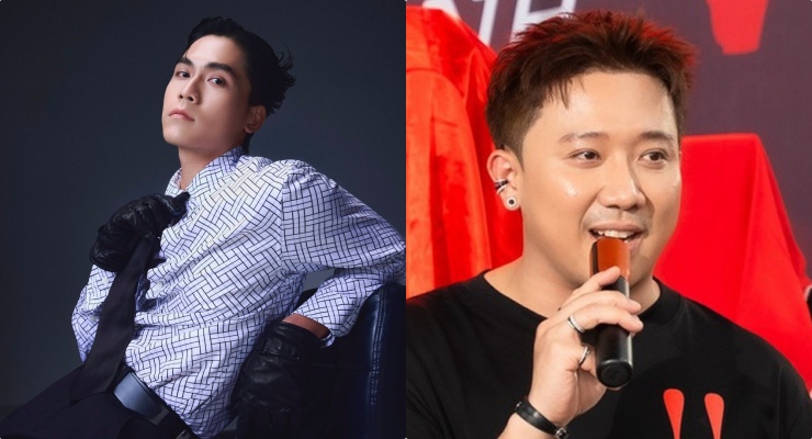 Vo Dien Gia Huy and Tran Thanh. Photo: Film crew.