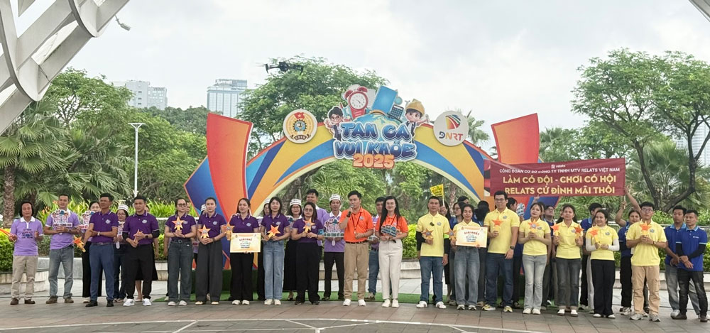 The Da Nang City Labor Federation recorded the last 2 numbers of the Tan ca vui khoe game show in 2025. Photo: Da Nang Trade Union.