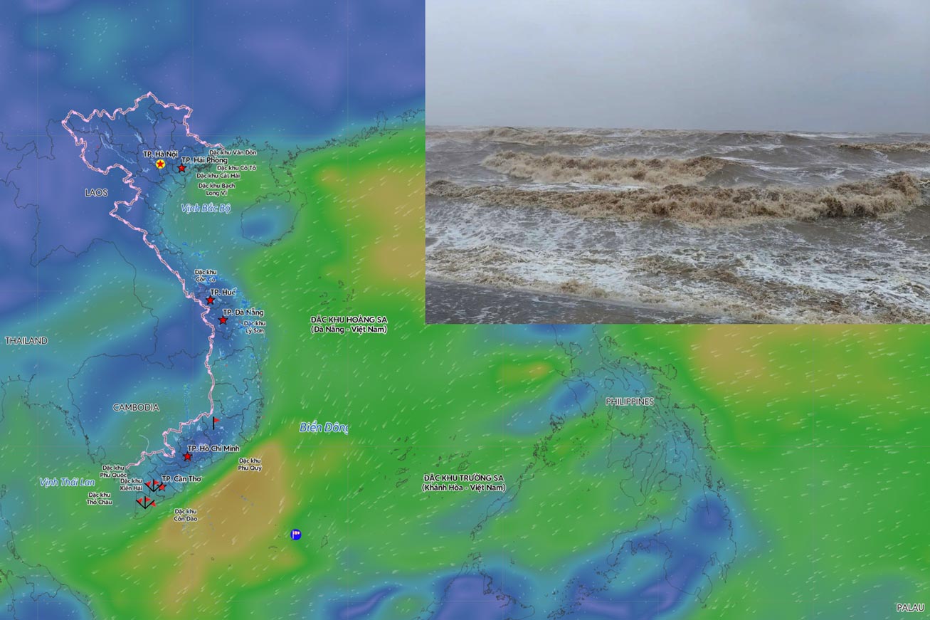Forecast of bad weather areas in the next 2 days