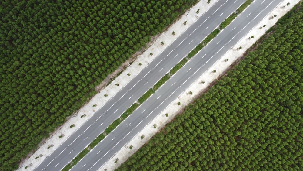 Day la doan di qua Bau Bang, ket noi voi khu cong nghiep Bau Bang. Anh: Dinh Trong