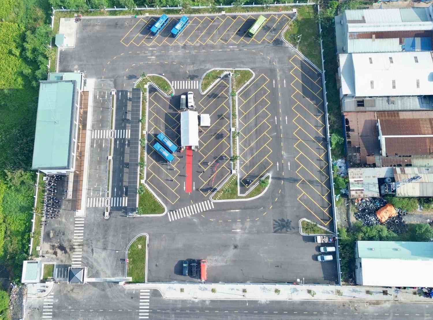 Overview of Le Minh Xuan Bus Station in Ho Chi Minh City, 1.4 hectares wide. Photo: Minh Quan