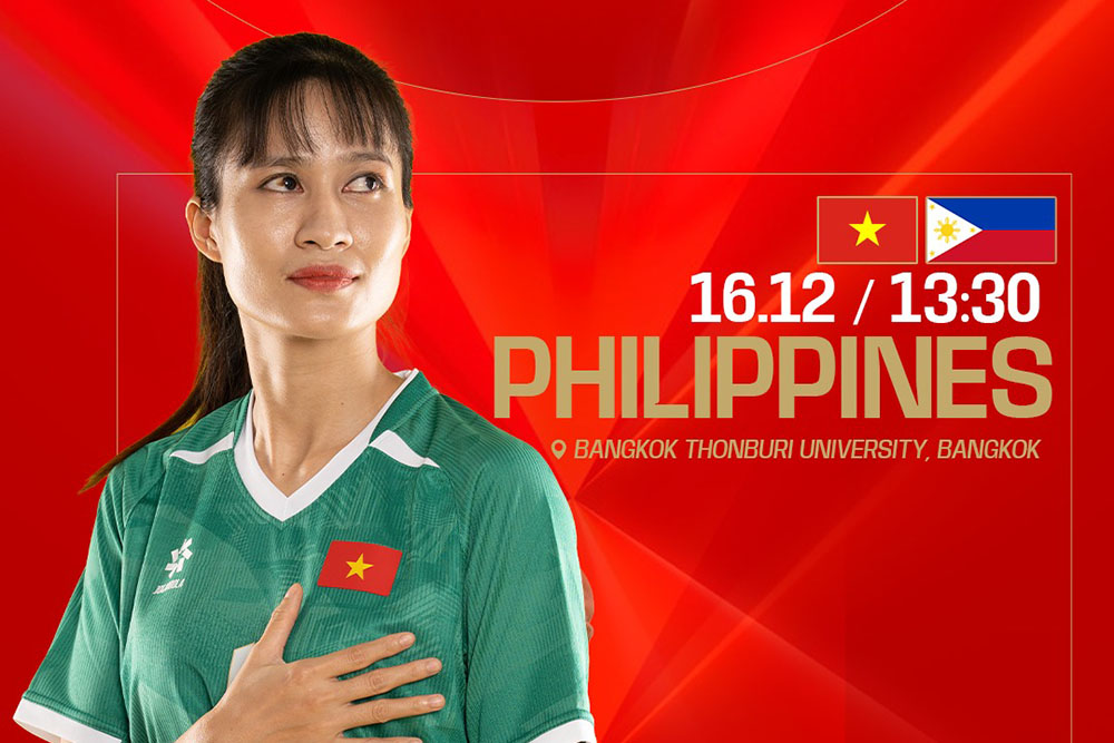 The Vietnam women's futsal team will face the Philippines in the semi-final of the 33rd SEA Games. Photo: Quoc Khanh