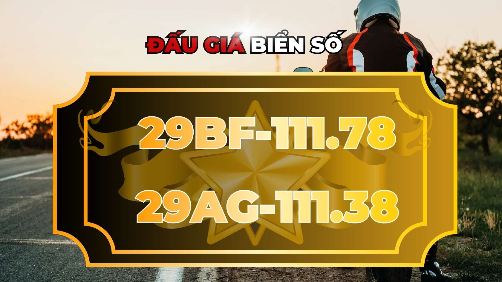 Une paire de superbes plaques d'immatriculation de moto etaient aux encheres dans l'apres-midi du 16 decembre