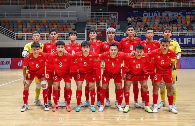 Vietnam futsal team competes in the 33rd SEA Games. Photo: Thai Son Nam HCMC