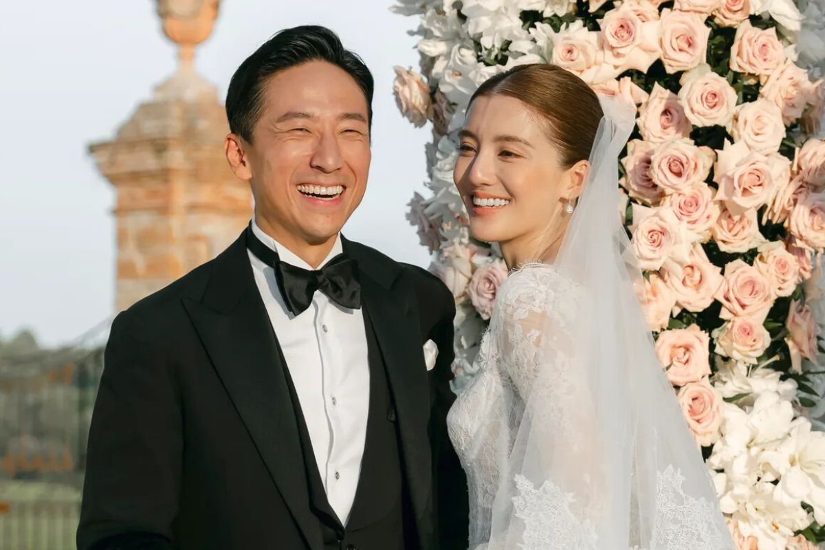 Actress Ngo Thien Ngu and businessman Thi Ba Hung. Photo: Xinhua