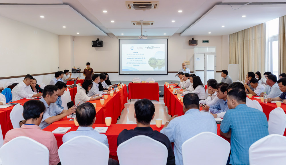 The training session on the circular aquaculture model was jointly organized by Coca-Cola Foundation and IUCN. Photo: Provided by the enterprise