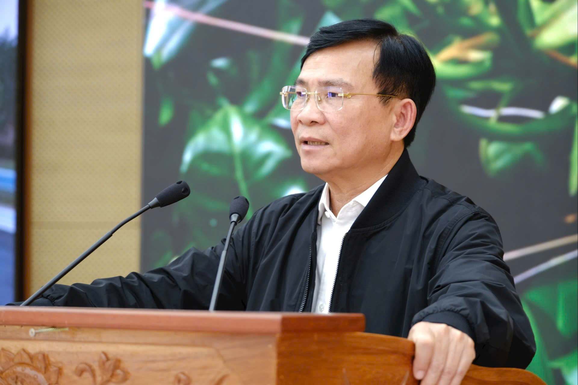 Ong Ho Van Muoi, Chu tich UBND tinh Lam Dong phat bieu tai le ky ket. Anh: H.S