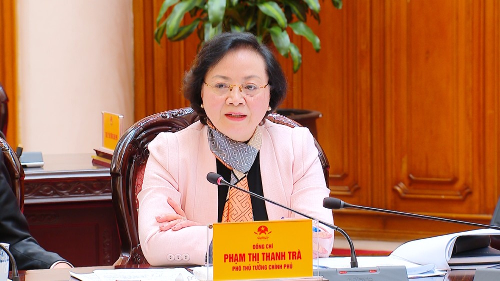 Deputy Prime Minister Pham Thi Thanh Tra said that the Ministry of Home Affairs will soon advise on amending Decree 150, issued before December 25, as a basis for arranging specialized departments at the commune level. Photo: VGP