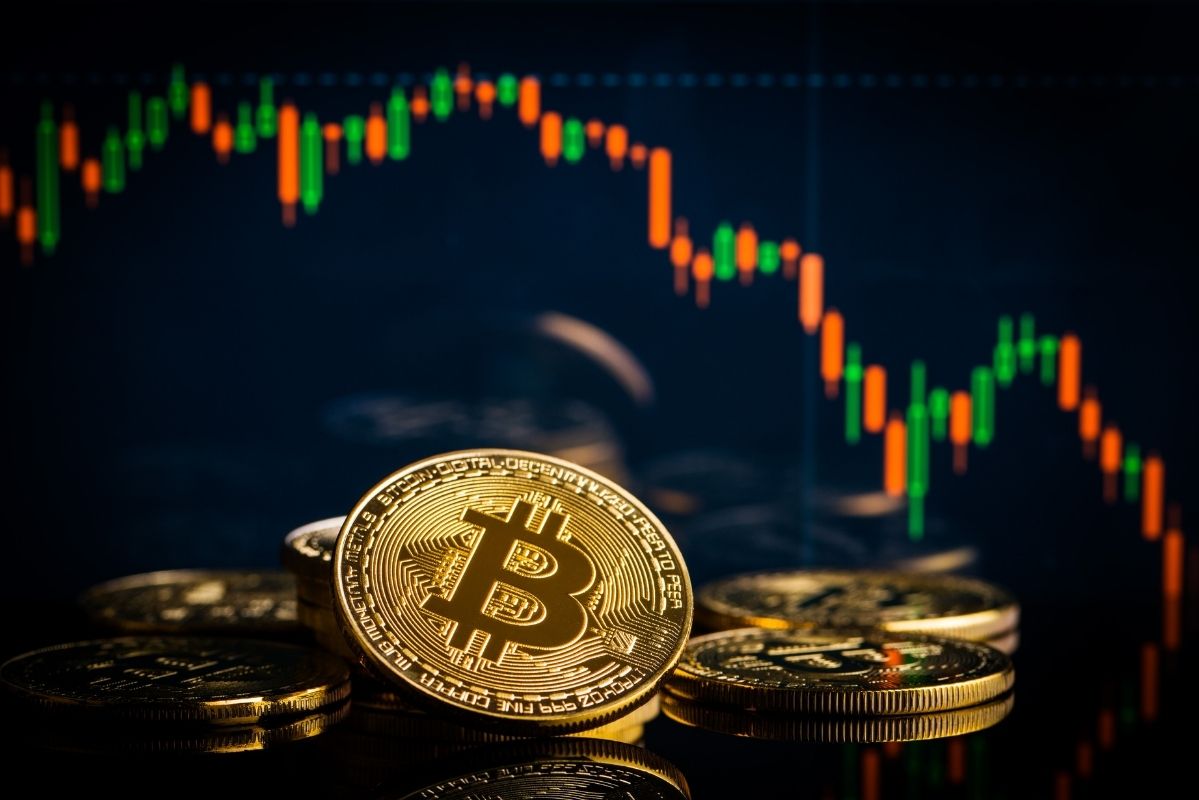 Bitcoin price today 16.12: Red trading floor, cautious investor sentiment. Photo: AI