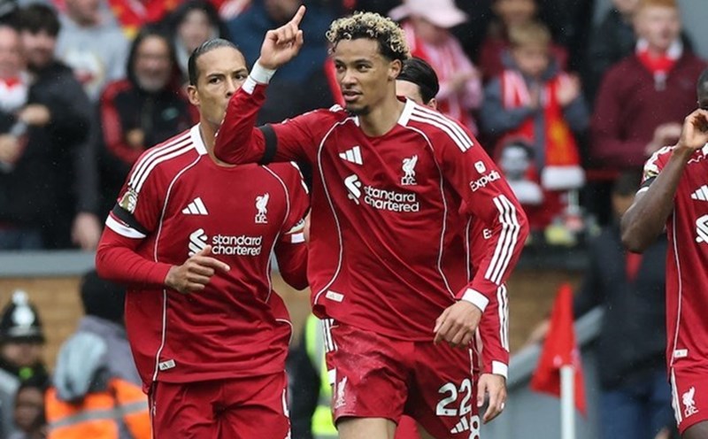 Hugo Ekitike is the brightest star in Liverpool's attack. Photo: AFP