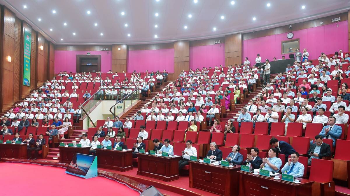 베트남-러시아 합작 노동조합 Vietsovpetro가 주최한 2026년 노동자 회의 전경. 사진: CDVSP