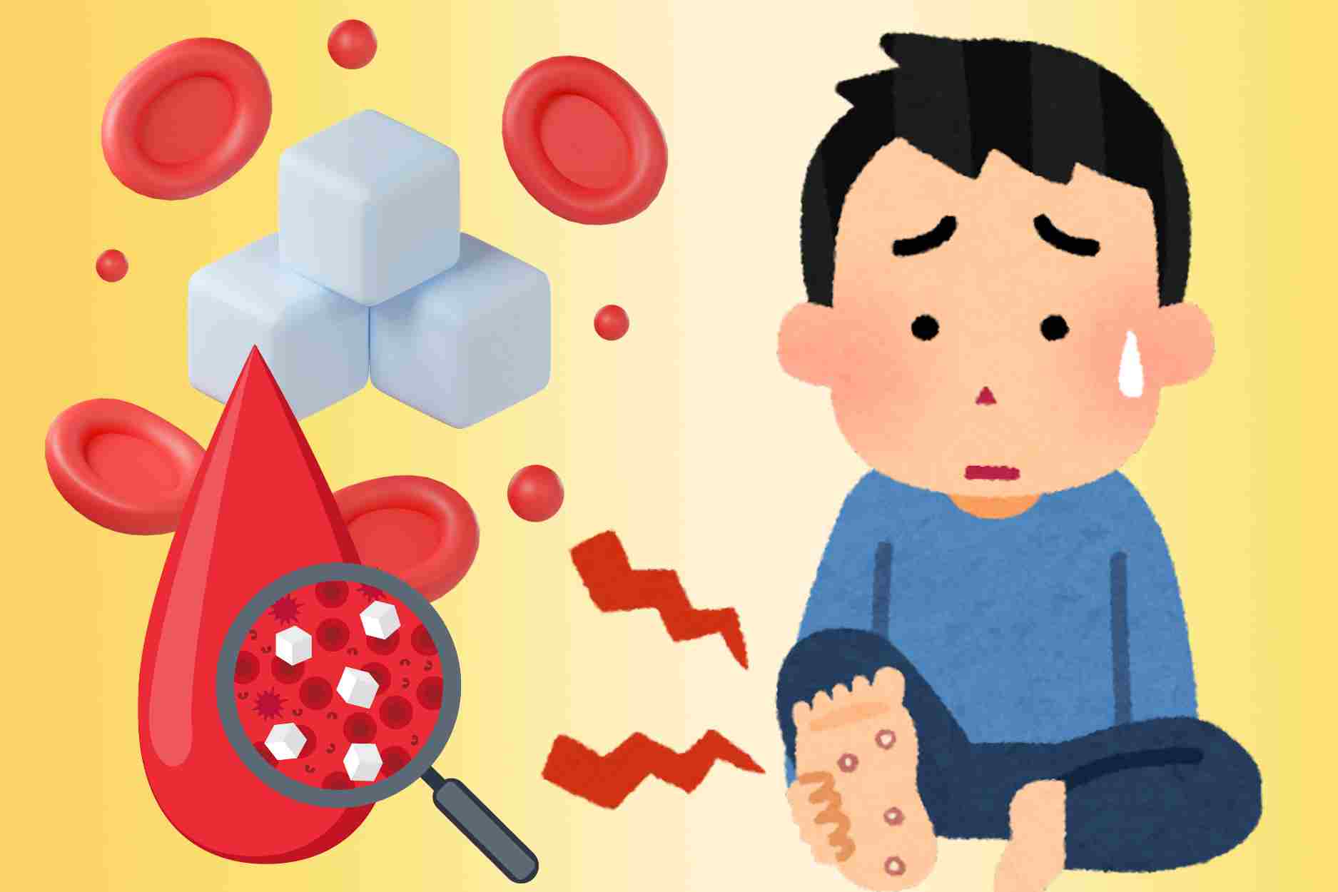 Le signe anormal des pieds des personnes ayant une glycemie elevee a ne pas negliger