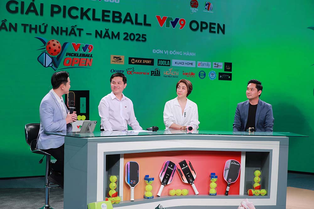 Le premier tournoi de pickleball VTV9 Open en 2025 se deroulera en ligne. Photo de : M. Thang