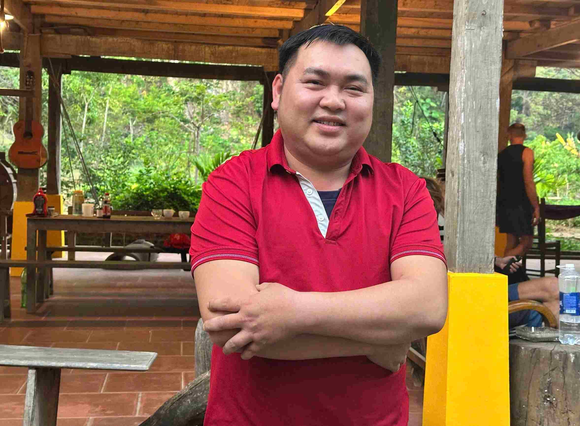 Anh Ngo At Mao chia se tin hieu kinh te tich cuc tu khi tham gia mo hinh du lich cong dong. Anh: Le Tuyen