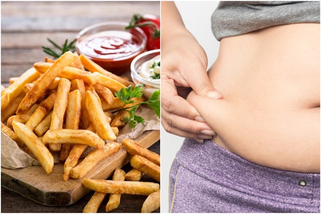 Foods to avoid to reduce belly fat. Graphics: Thanh Thanh