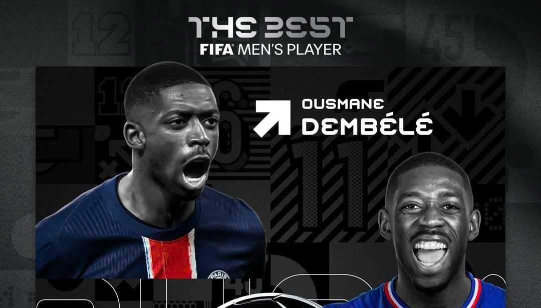 Ousmane Dembele continues to surpass Yamal in an award vote. Photo: FIFA