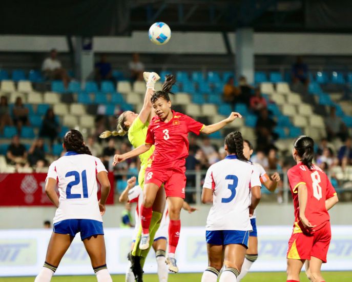 The Vietnamese women's team will face the Philippines again in the 33rd SEA Games women's football final. Photo: Minh Dan