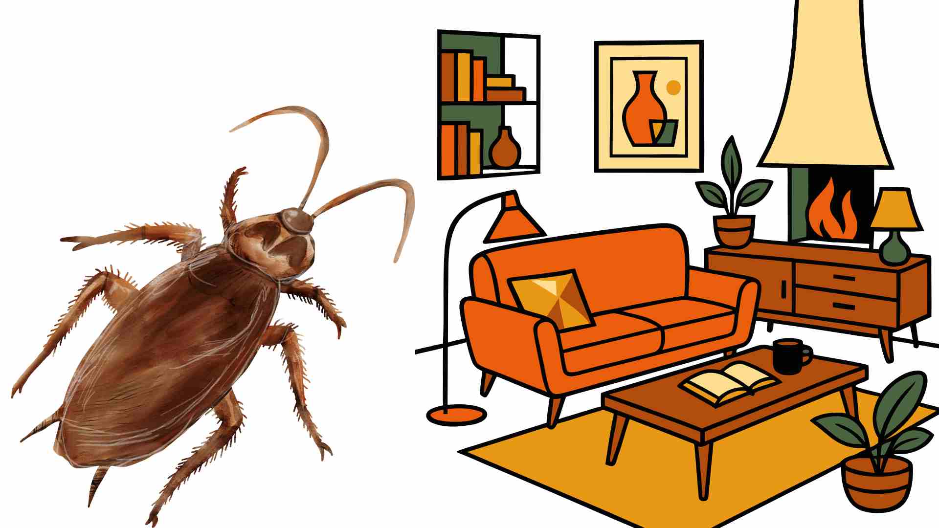 We can apply some ways to chase cockroaches in the living space. Graphics: Ha May