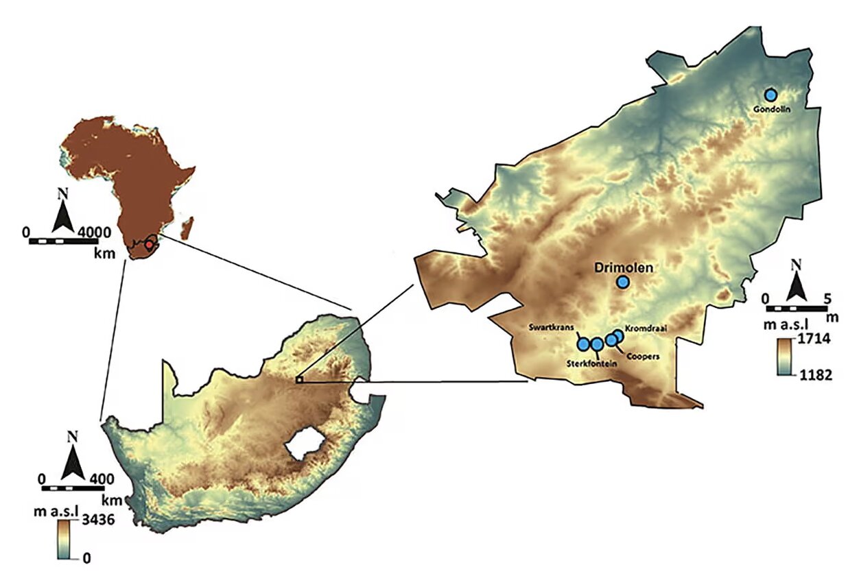 Ban do chi dia diem phat hien Little Foot. Anh: Dai hoc La Trobe