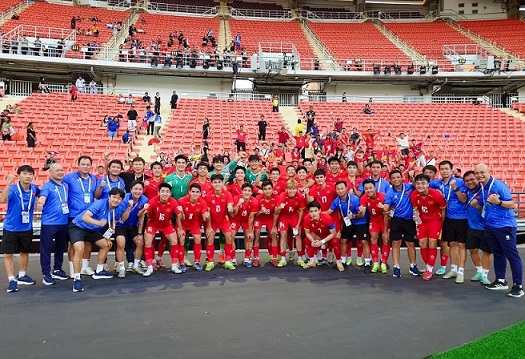 U22 Vietnam is considered superior to U22 Thailand in terms of physical foundation before the 33rd SEA Games final. Photo: VFF